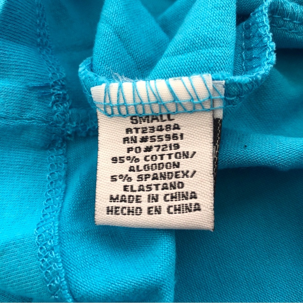 Deb Aqua Blue Strapless Tank Top size small - Picture 7 of 8
